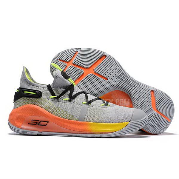 bkt809 men's grey curry 6 under armour basketball shoes