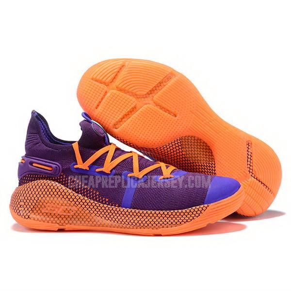 bkt816 men's purple curry 6 under armour basketball shoes