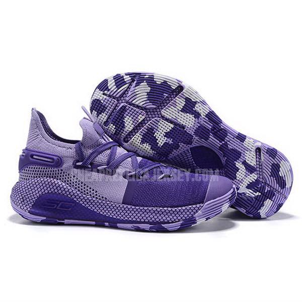 bkt817 men's purple curry 6 under armour basketball shoes