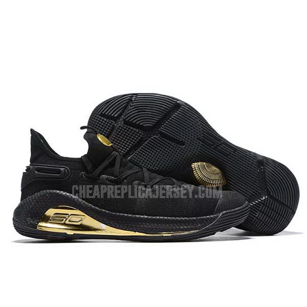 bkt829 men's black curry 6 under armour basketball shoes