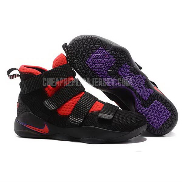 bkt879 men's black lebron soldier 11 nike basketball shoes