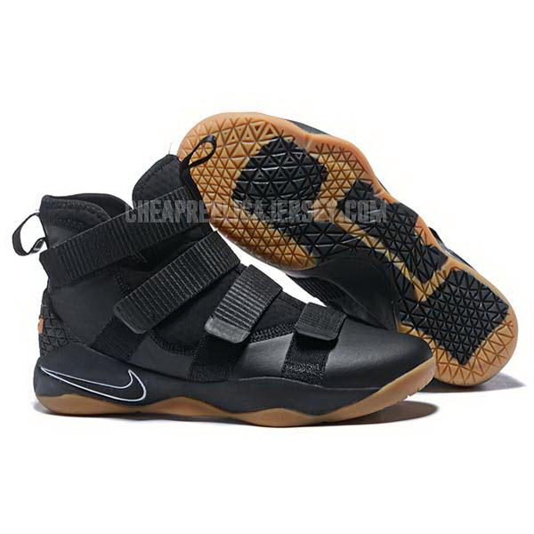 bkt882 men's black lebron soldier 11 nike basketball shoes