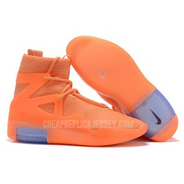 bkt899 men's orange air fear of god 1 nike basketball shoes