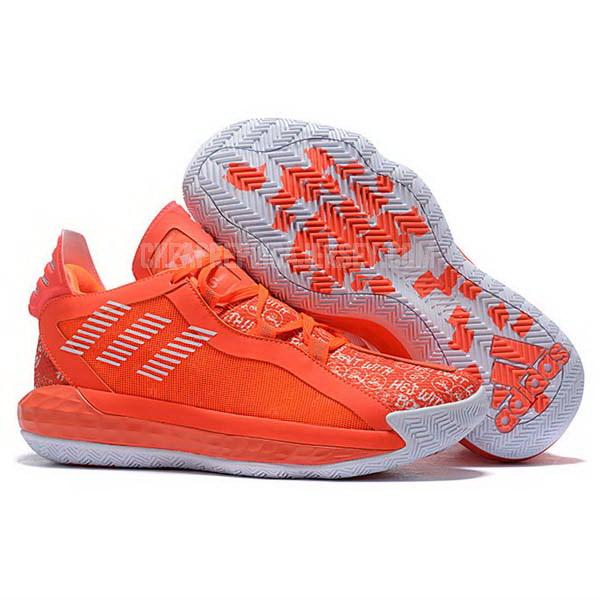 bkt925 men's orange dame 6 adidas basketball shoes