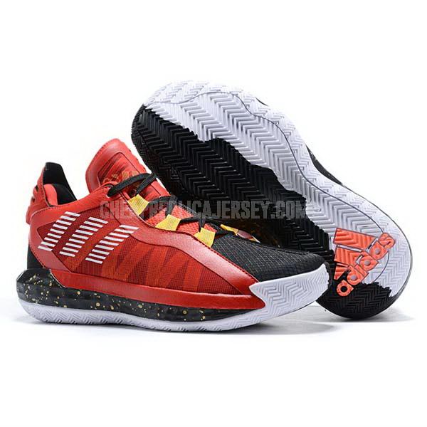 bkt937 men's red dame 6 adidas basketball shoes