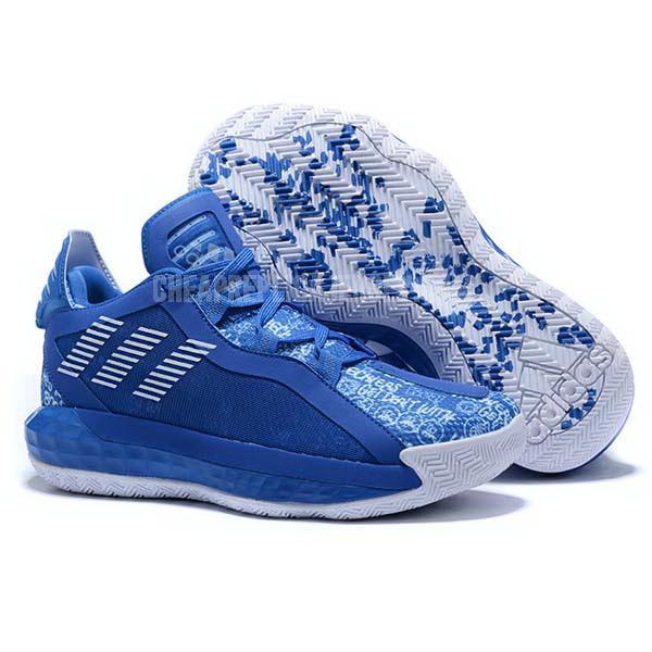 bkt939 men's blue dame 6 adidas basketball shoes