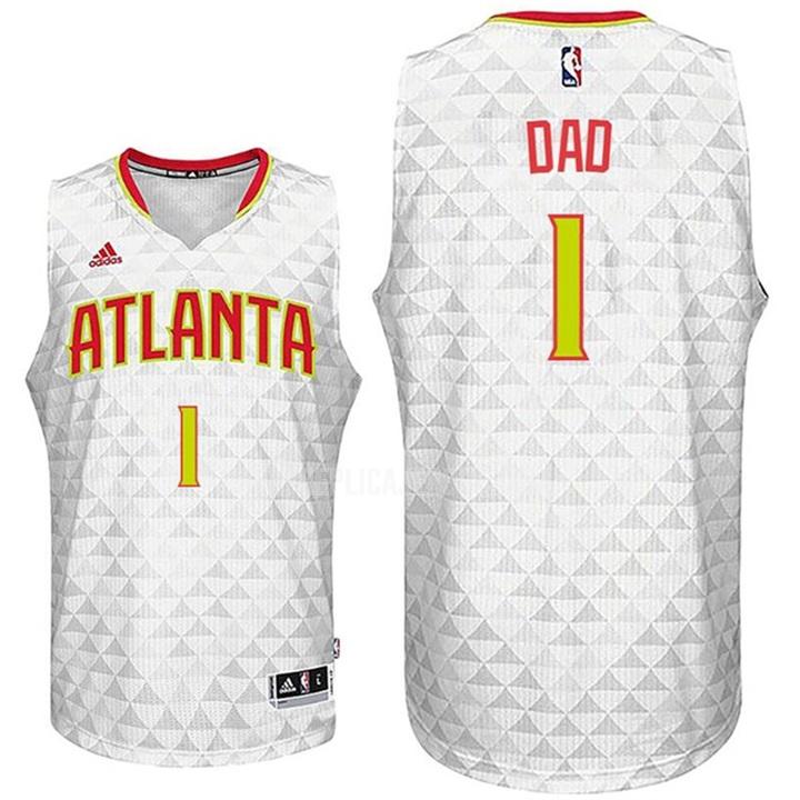 men's atlanta hawks dad 1 white fathers day replica jersey