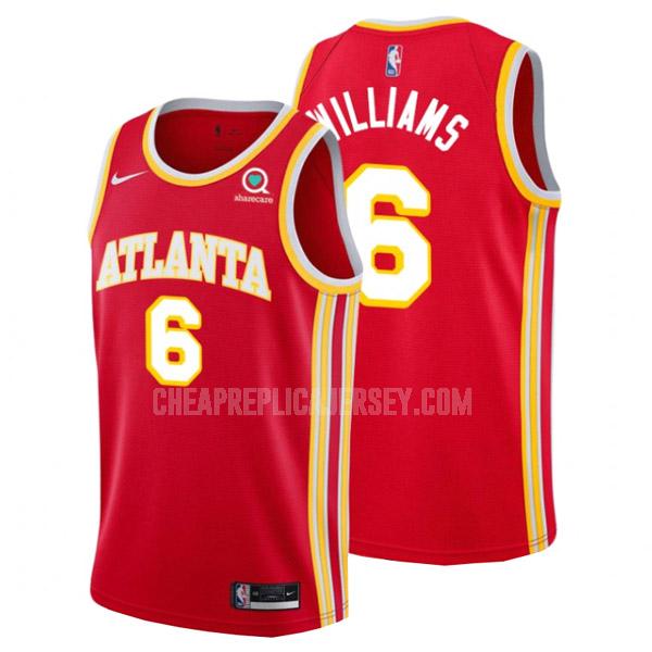 men's atlanta hawks lou williams 6 red icon edition replica jersey