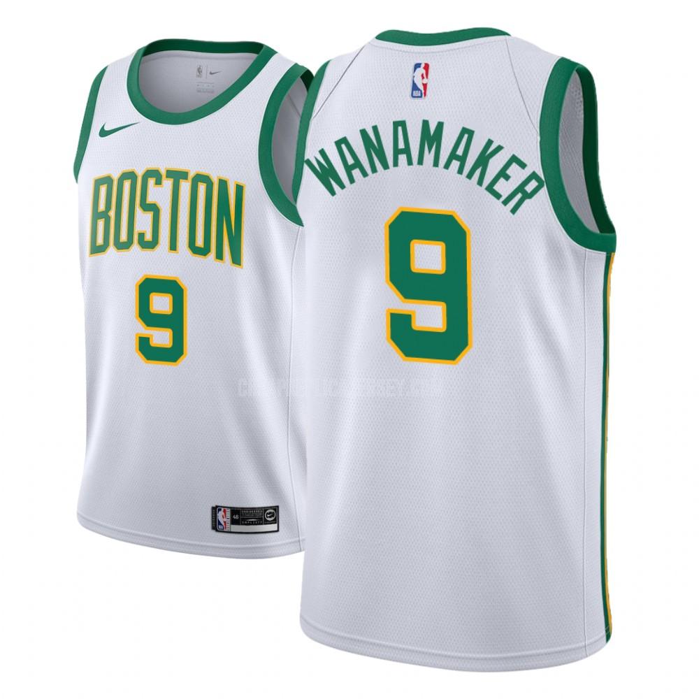 men's boston celtics brad wanamaker 9 white city edition replica jersey
