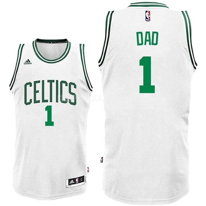 men's boston celtics dad 1 white fathers day replica jersey