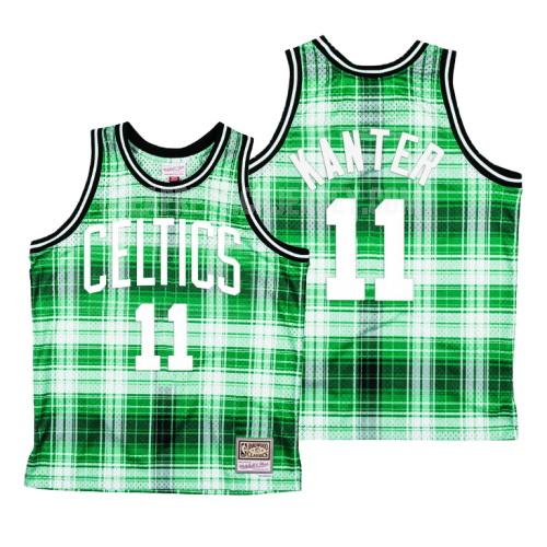 men's boston celtics enes kanter 11 green hardwood classics replica jersey