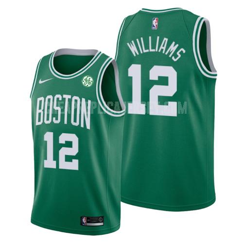 men's boston celtics grant williams 12 green icon replica jersey