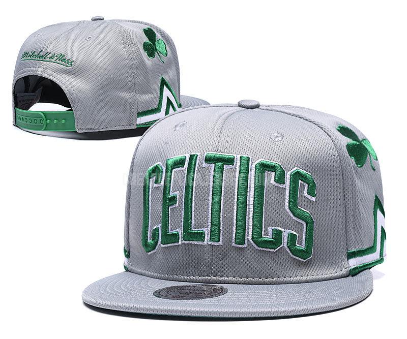 men's boston celtics gray ne46 basketball hat