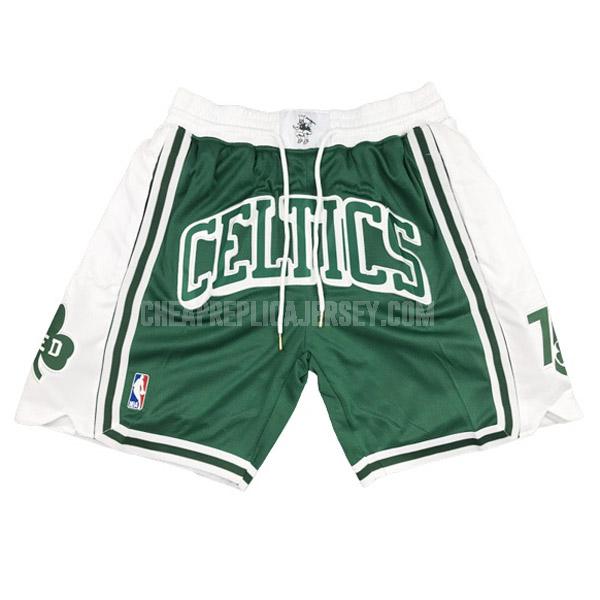 men's boston celtics green 75th anniversary bsd1 basketball short