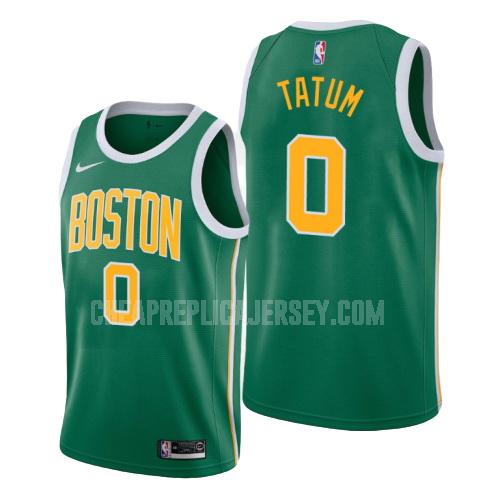 men's boston celtics jayson tatum 0 green earned edition replica jersey