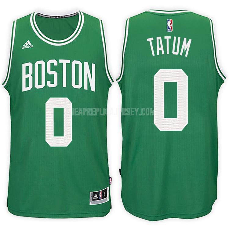 men's boston celtics jayson tatum 0 green road replica jersey