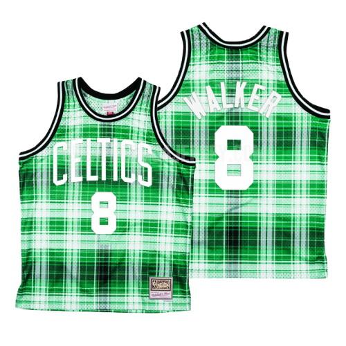 men's boston celtics kemba walker 8 green hardwood classics replica jersey