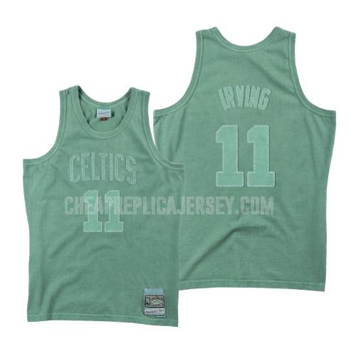 men's boston celtics kyrie irving 11 green washed out replica jersey