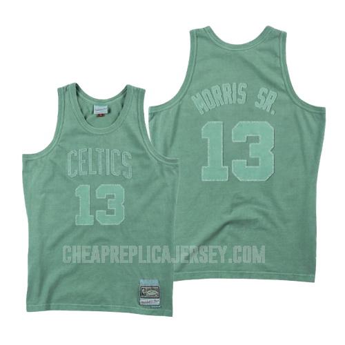 men's boston celtics marcus morris 13 green washed out replica jersey