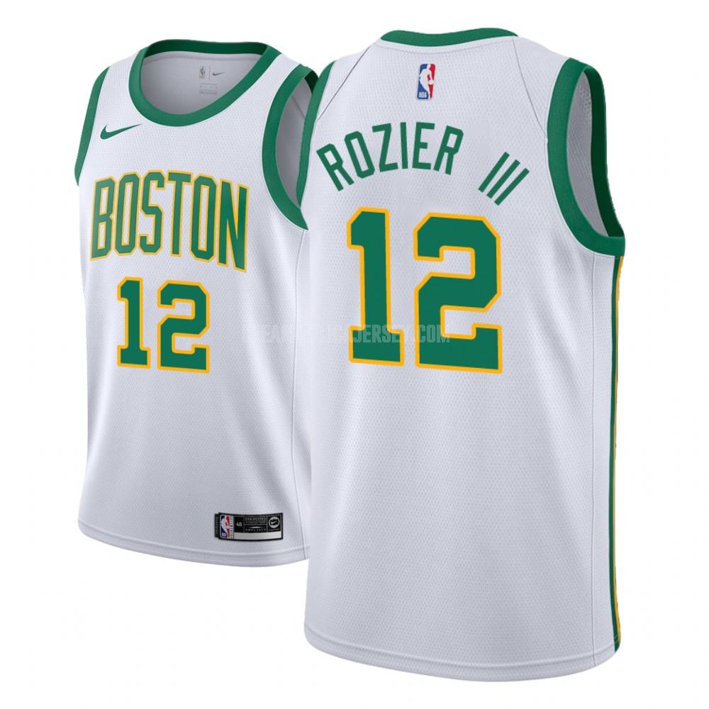 men's boston celtics terry rozier 12 white city edition replica jersey