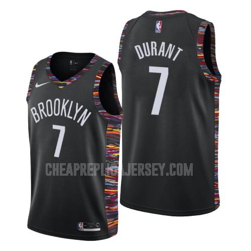 men's brooklyn nets kevin durant 7 black city edition replica jersey