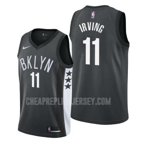 men's brooklyn nets kyrie irving 11 black statement replica jersey