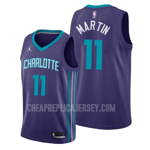 men's charlotte hornets cody martin 11 purple statement replica jersey