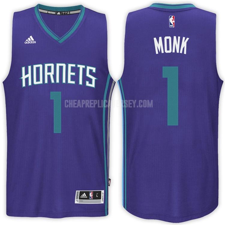 men's charlotte hornets malik monk 1 purple road replica jersey