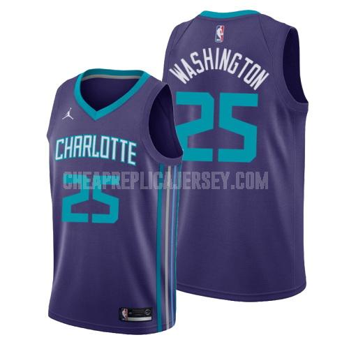 men's charlotte hornets pj washington 25 purple statement replica jersey