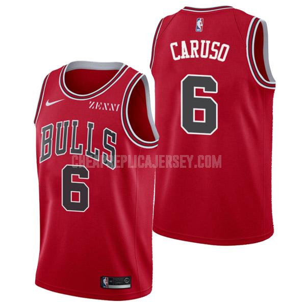 men's chicago bulls alex caruso 6 red icon edition replica jersey