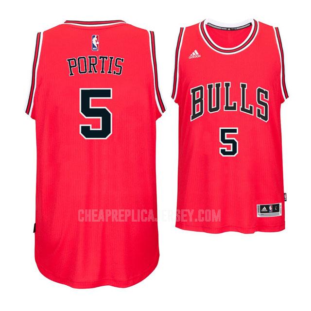 men's chicago bulls bobby portis 5 red road replica jersey