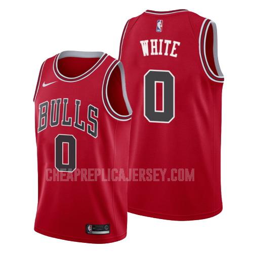 men's chicago bulls coby white 0 red icon replica jersey