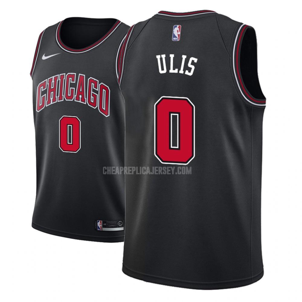 men's chicago bulls tyler ulis 0 black statement replica jersey