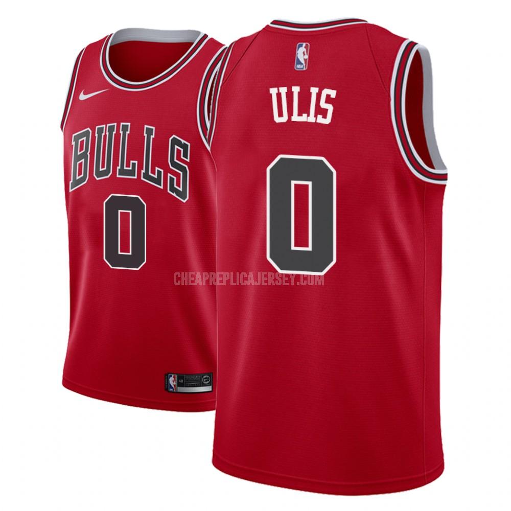 men's chicago bulls tyler ulis 0 red icon replica jersey