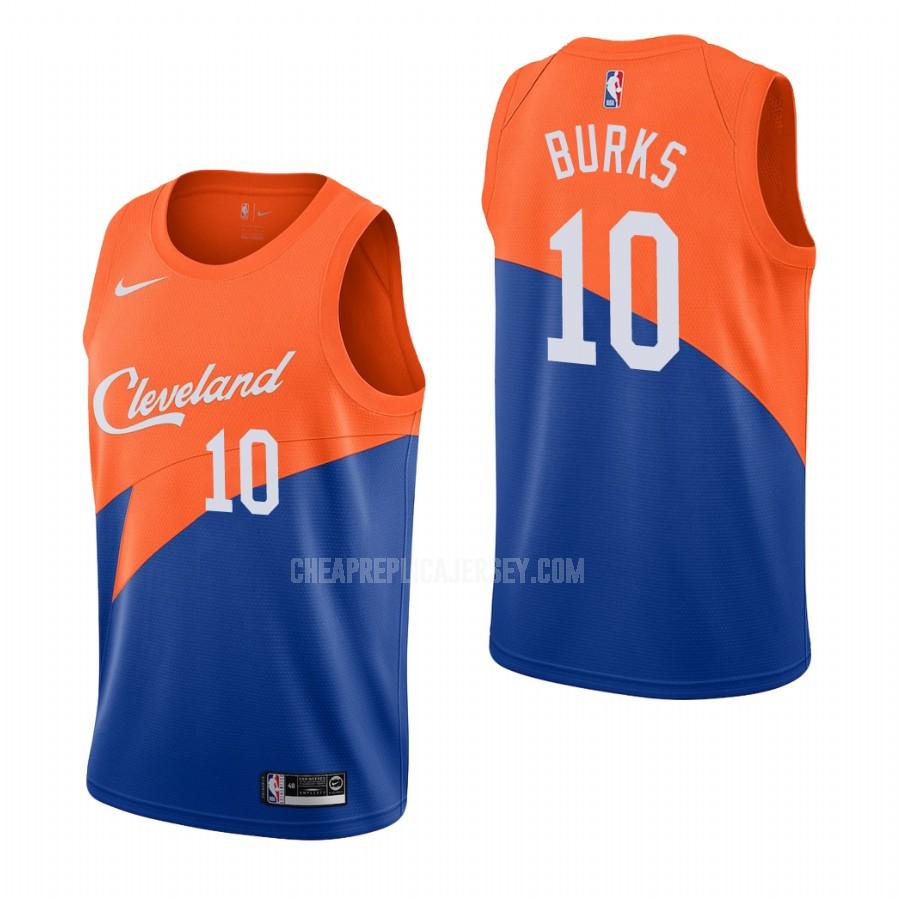men's cleveland cavaliers alec burks 10 orange city edition replica jersey