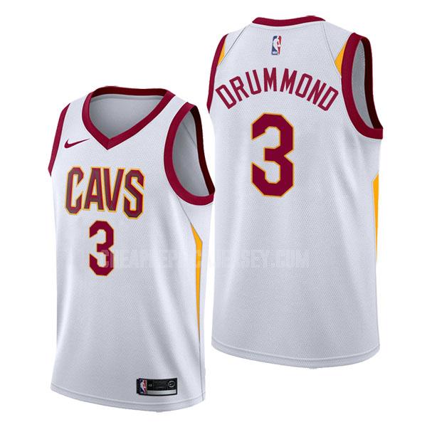 men's cleveland cavaliers andre drummond 3 white association replica jersey