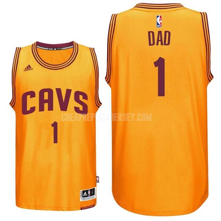 men's cleveland cavaliers dad 1 orange fathers day replica jersey