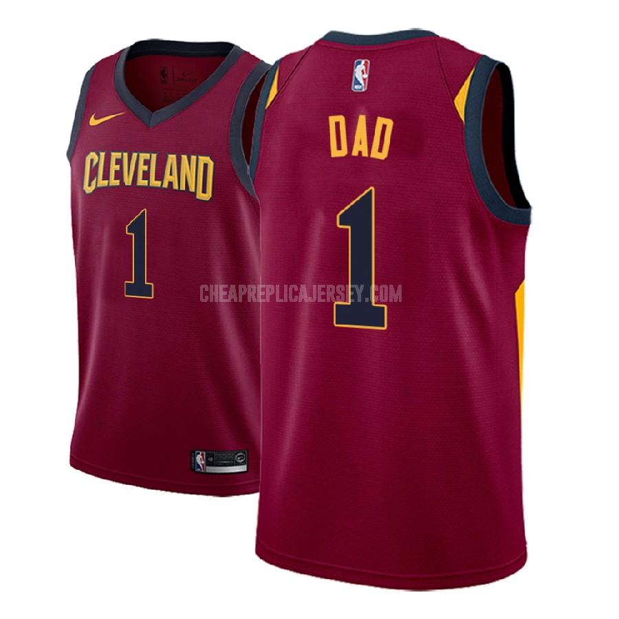 men's cleveland cavaliers dad 1 red fathers day replica jersey