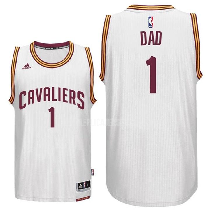men's cleveland cavaliers dad 1 white fathers day replica jersey