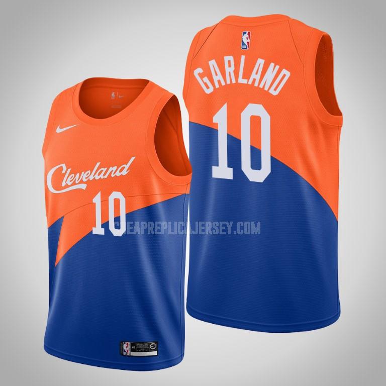men's cleveland cavaliers darius garland 10 blue city edition replica jersey