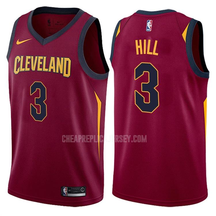 men's cleveland cavaliers george hill 3 red icon replica jersey