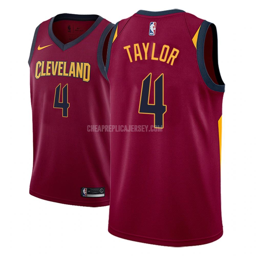 men's cleveland cavaliers isaiah taylor 4 red icon replica jersey