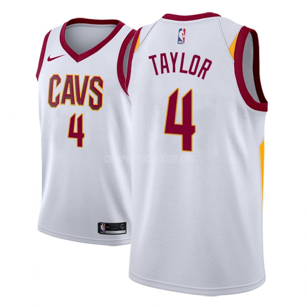 men's cleveland cavaliers isaiah taylor 4 white association replica jersey