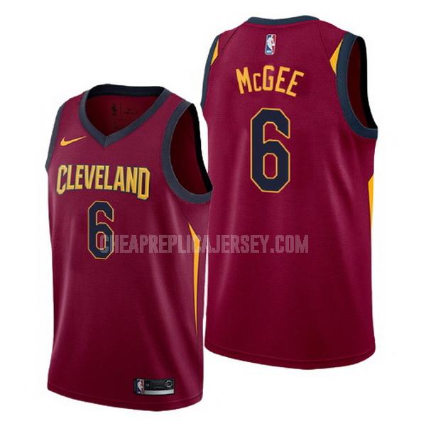 men's cleveland cavaliers javale mcgee 6 red icon replica jersey