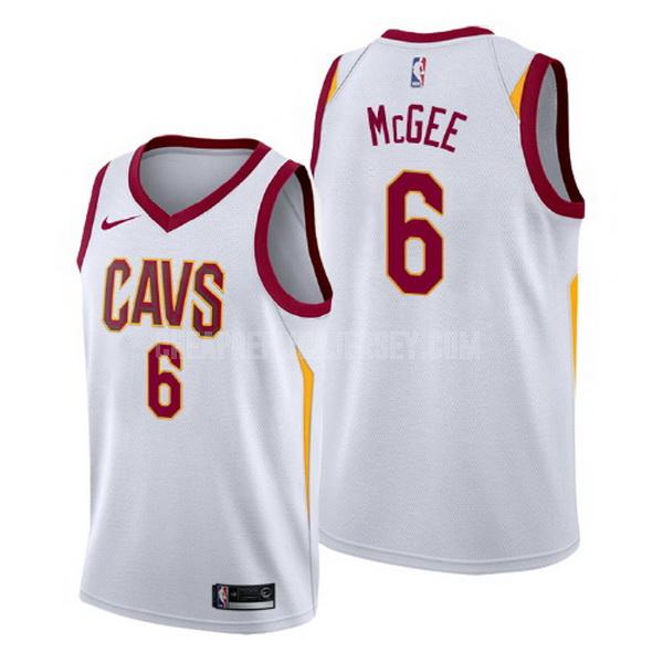 men's cleveland cavaliers javale mcgee 6 white association replica jersey