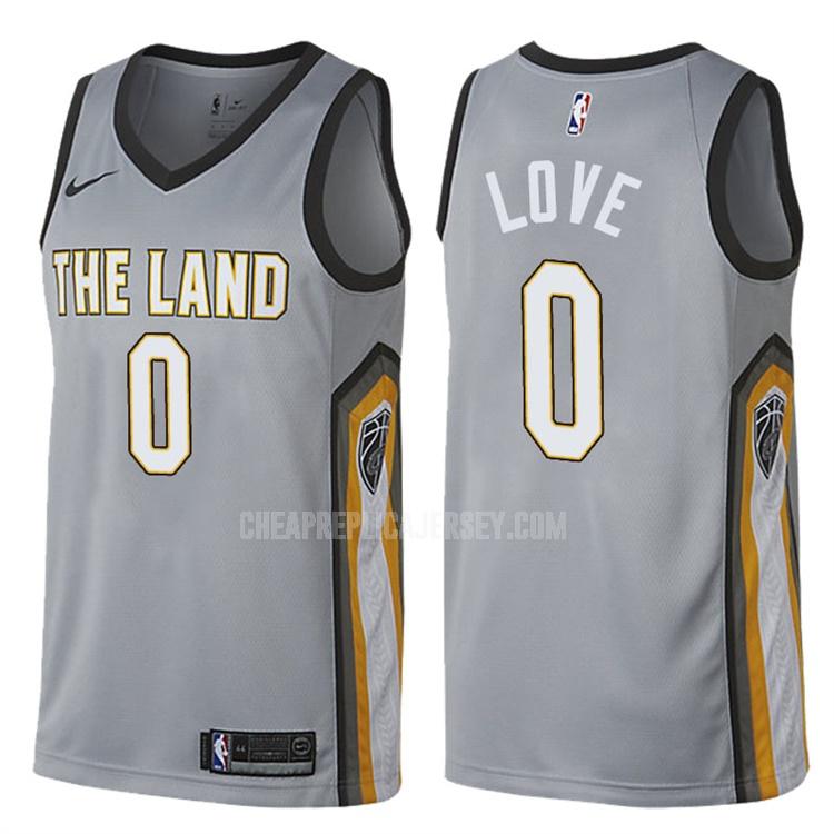 men's cleveland cavaliers kevin love 0 gray city edition replica jersey