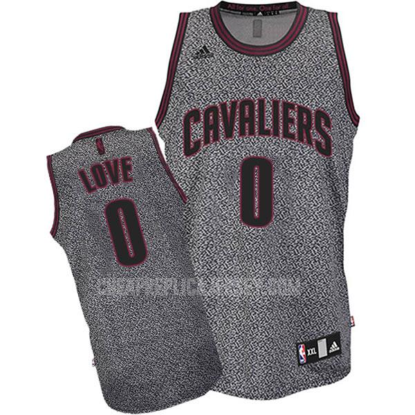 men's cleveland cavaliers kevin love 0 gray fashion edition replica jersey