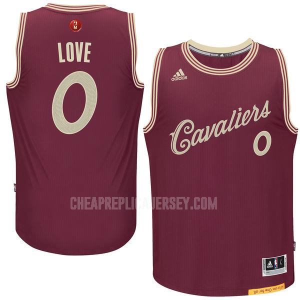 men's cleveland cavaliers kevin love 0 red christmas day replica jersey