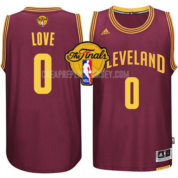 men's cleveland cavaliers kevin love 0 red finals replica jersey