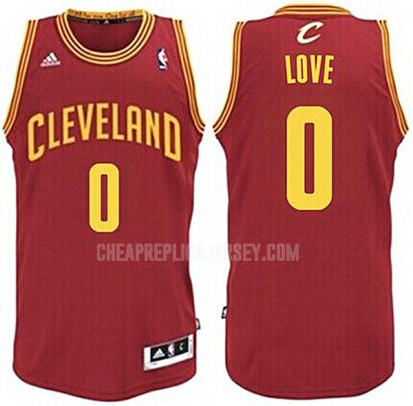men's cleveland cavaliers kevin love 0 red road replica jersey